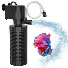 Aquarium Filter, High Power 6W, 500L/H, Submersible Internal Pump for Crystal Clear Water Suitable for 1.5 – 2.5 Ft Medium Fish Tanks