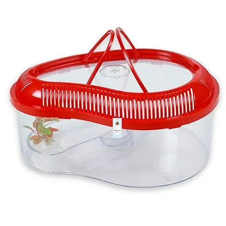 Foodie Puppies Transparent Turtle Tank Aquarium - (Mini - 0.9 FT/11 in Length) with Lid, Ramp | Basking Platform for Turtle Habitat, Reptile Breeding, Safe &amp; Durable with Escape Prevention